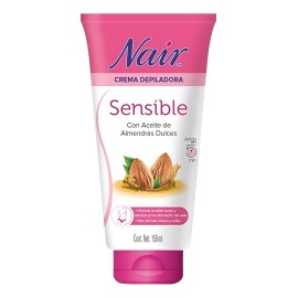 Crema Depiladora Nair Sensible Aceite Almendras 150