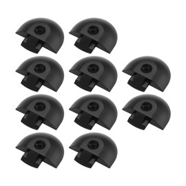 Be In Your Mind 10 x semi-circular lashing rails, insert cap, end cap, insert, plastic end cap, fittings for airline rail, airline rail connection, black