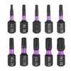 HARFINGTON 10pcs TT7-TT40 Torx Screwdriver Bit 1/4" Hex Shank 25mm/1"