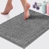LuxUrux Bath Mat Extra-Soft Plush Bath Shower Bathroom Rug, 1''