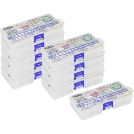 Ring Star PC-141-10S Pocket Case, Clear, 5.5 x 3.0 x 1.1 inches (140 x 75 x 27 mm), Includes 5 Dividers