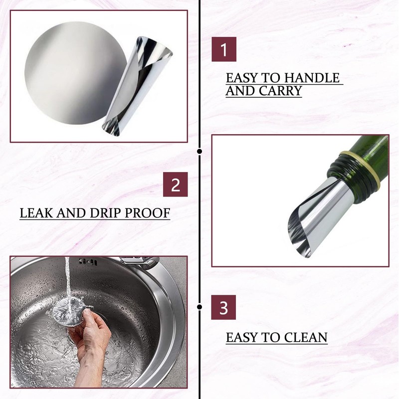 20Pcs Wine Pourer Wine Flexible Drip Stop Wine Discs Reusable