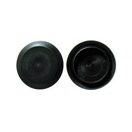 1" 1 inch Flush Mount Black Plastic Body and Sheet Metal Hole Plug Qty 1