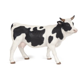 Papo -Hand-Painted - Figurine -Farmyard Friends -Black and White Cow -51148 - Collectible - for Children - Suitable for Boys and Girls - from 3 Years Old