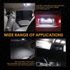 GLOWSPEED 20PCS White LED Bulb Interior Lights Package Kit for