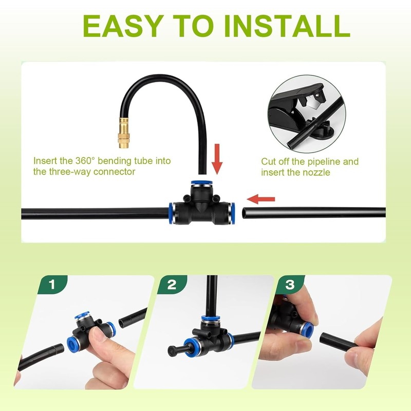 360° Curved Garden Automatic Irrigation System, Garden Watering System, Adjustable