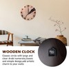 BORDEAG Wooden Wall Clock 30 cm Wall Clock Without Ticking