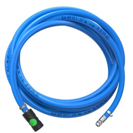 AUPROTEC Compressed Air Hose Set 9 mm Diameter Inner 1 m PVC Hose I With Prevost S1 Safety Coupling for Compressed Air Compressor I Würth Compressor Hose Highly Flexible