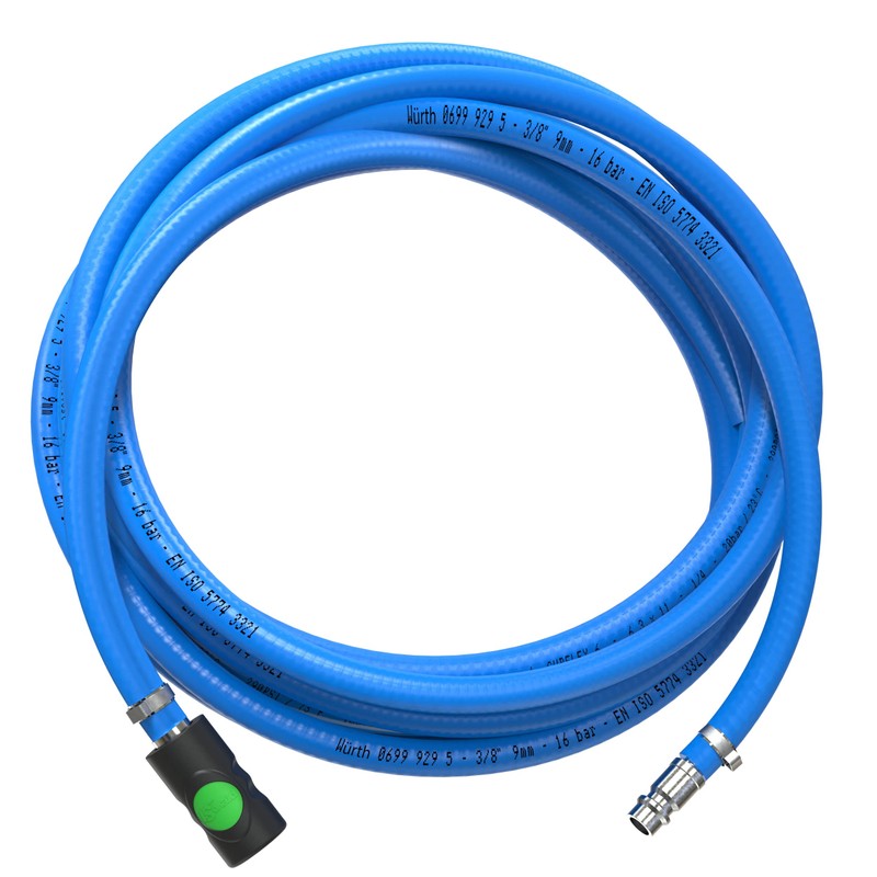 AUPROTEC Compressed Air Hose Set 9 mm Diameter Inner 1
