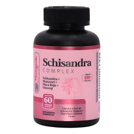 Schisandra + Shatavari + Maca + Ginseng | 60 Caps De 500 Mg Sin Sabor