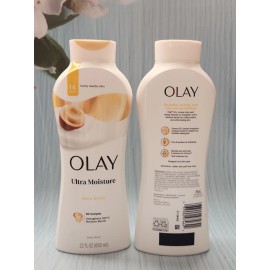 Olay (Lot of 2) OLAY Ultra Moisture Shea Butter Body Wash, 22 fl oz