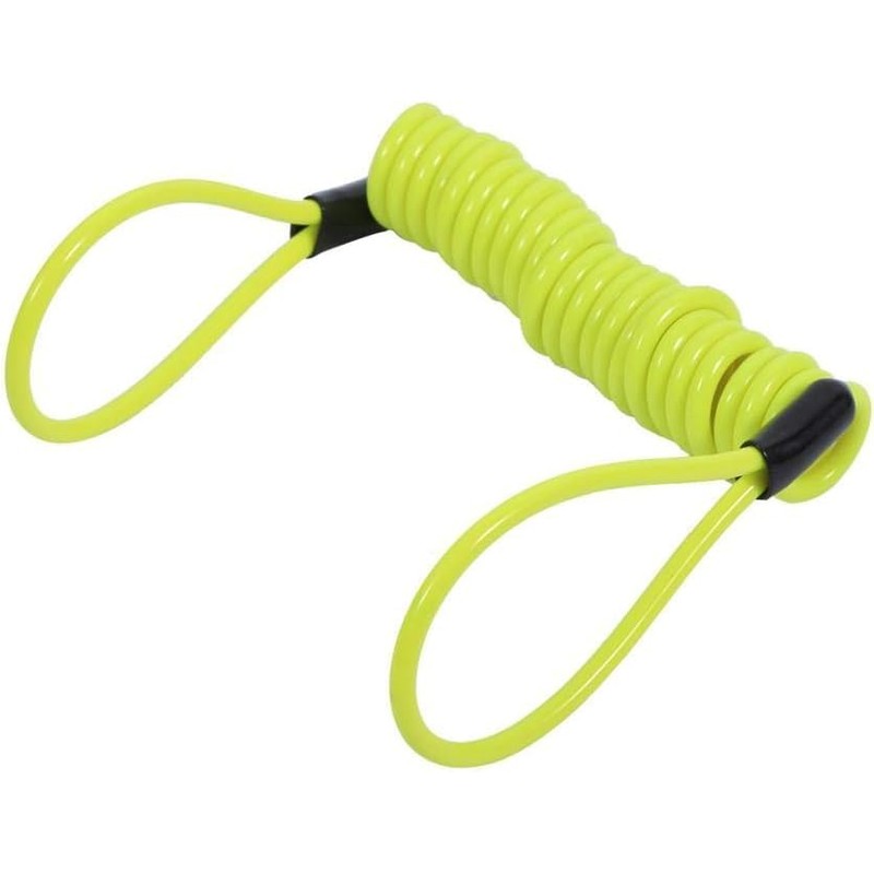 2 Pcs Motorcycle Reminder Spring Cable, 1.2m Motorcycle Disc Lock