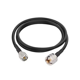 Supmory MINI-UHF Male to PL259 UHF Male RG58 Coaxial Cable, 3.3ft, Male-to-Male, Compatible with Handheld Radio, Wireless LAN Devices, Digital Communication System