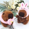 LunarCharm 2 Pieces Capybara Keychains, Cute Plush Toy, Capybara Cuddly