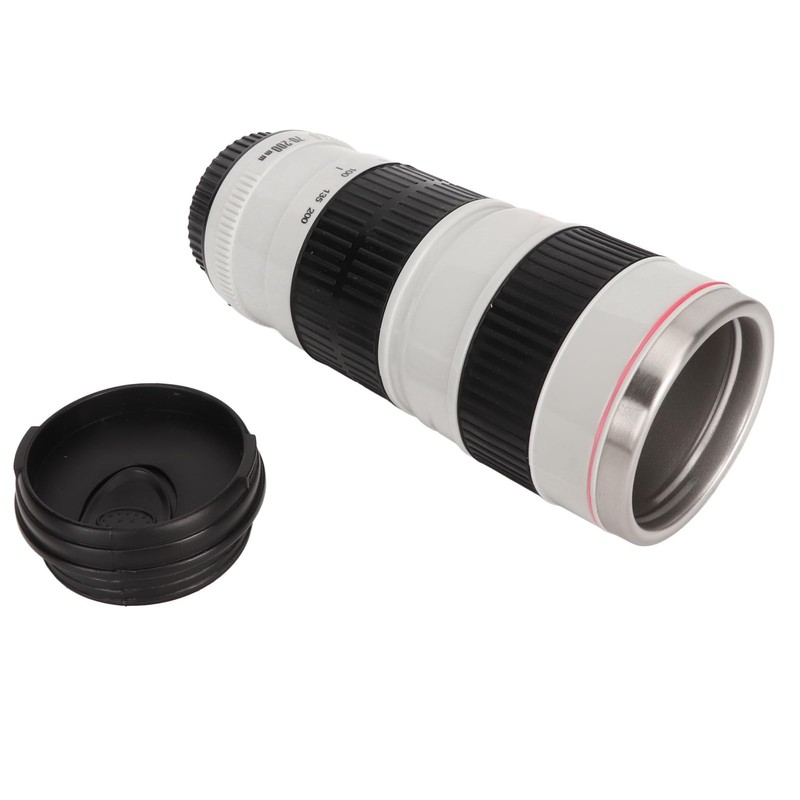 Coffee Cup Camera Lens Coffee Cups Cup with Lid Stainless