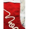 White December Home Red/White Fabric Noel Stocking Holder 17 Inches