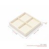 Oirlv Microfiber 4 Grids Stackable Jewelry Display Trays Showcase Jewelry