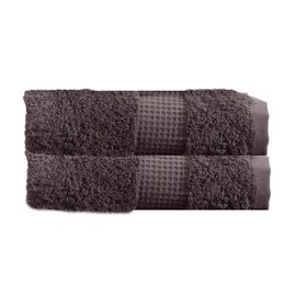 Olivia Rocco Egyptian Cotton Towels Home Bathroom Towel Set Bale Fade Resistant 700gsm Luxe Collection Bales Bath Sets, 2 Hand Towels Charcoal