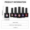 6 Pcs Gel Nail Polish Kit Colourful Nailpolish For Gift