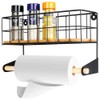 Vilde Wall Shelf Kitchen Metal with Kitchen Roll Holder Wall