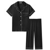 Joyaria Satin Pajama Sets for Women 2 Piece Short Sleeve