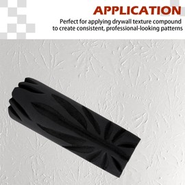 Drywall Texture Roller 9-inch Crow's Foot Pattern Paint Roller for Walls and Ceilings