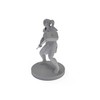 Half Orc Female Barbarian 2 Tabletop DND Gaming Miniature