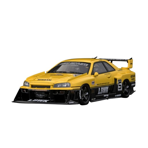 ignition model LB-ER34 Super Silhouette SKYLINE Yellow/Black, 1/43 Scale Finished Product IG2849