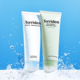 Torriden [2-Type Set] Dive In Low Molecular Hyaluronic Acid Cleansing Foam 150ml + Balanceful Cica Soothing Cleansing Foam 150ml