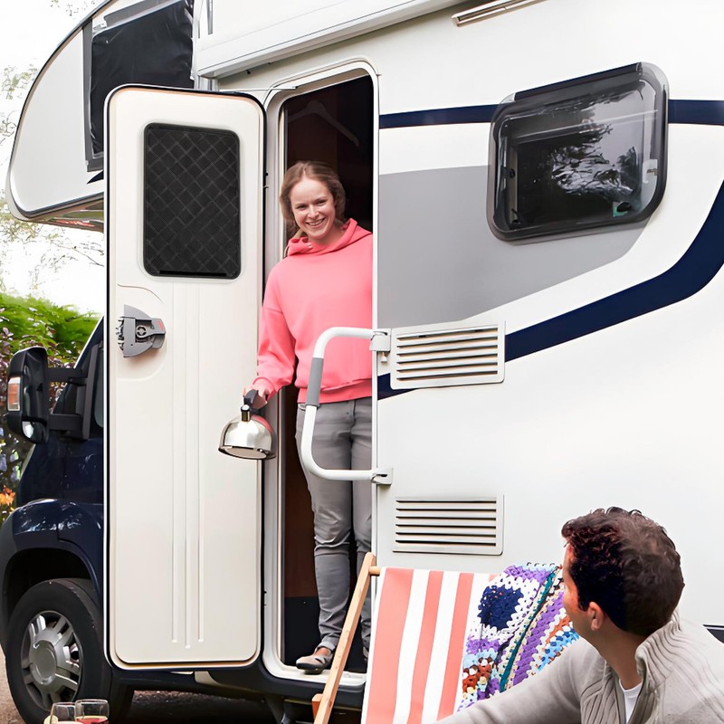 RedCall Rv Door Window Shade,Foldable Camper Sun Shade Windshield Blackout