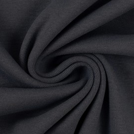Swafing Vanessa Cotton Jersey Plain Coupon (Dark Anthracite, 1.0 m) (790)