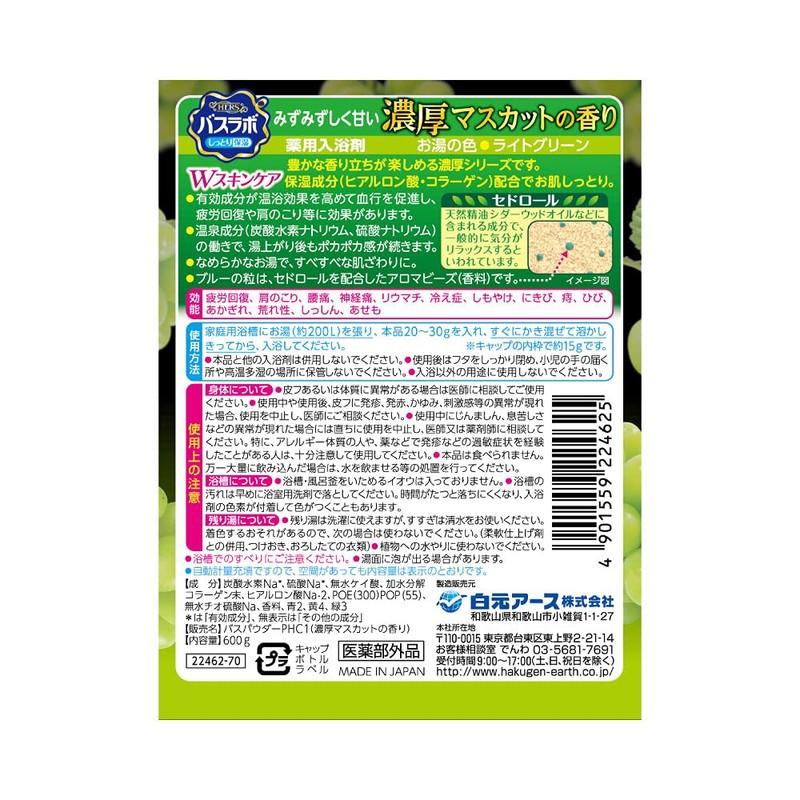 HERS Bath Lab Bottle, Thick Muscat Scent, 21.2 oz (600