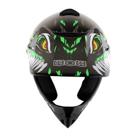 1Storm Youth Kids Motocross BMX MX ATV Dirt Bike Helmet Dragon Green