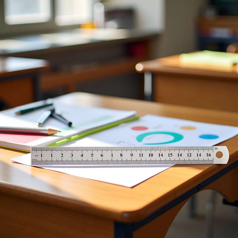 15cm/ 6inch Double-Sided Scale Metric Ruler, Stainless Steel Straight Ruler