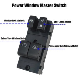 FANXIN Master Power Window Switch Compatible with Nissan 350Z, Altima, Titan, NV200, Quest, Infiniti G35/G37, Driver Side Switch Replace 25401CD000