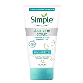 Simple Daily Skin Detox Clear Pore Facial Scrub Smooth Skin 150ml USA Seller‼