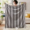 Madison Park Throw Blanket, Soft Faux Fur Blanket Plush Reversible