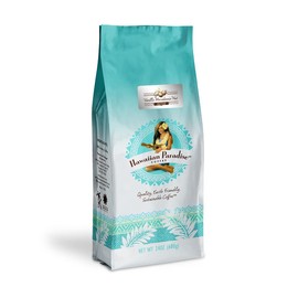 Hawaiian Paradise Coffee Ground - 100% Arabica Coffee Premium Medium Roast Flavored Bold Signature Brewed Coffee from the Finest Beans (Vanilla Macadamia Nut, 24 Ounces)