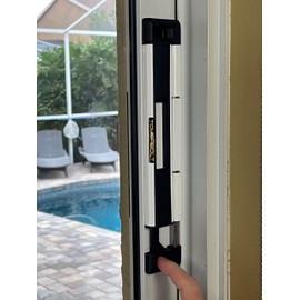 2-Pack TOUGHBOLT Double Deadbolt Sliding Patio Door, Child Safety, Home Security Lock with 3-Receiver Latches Included - Installation Required