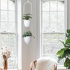 ABETREE Hanging Planters 2 Tiers Metal Plant Hangers for Indoor