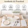 Stone Dish Drying Mat for Kitchen Counter, Glittery Resin Rose