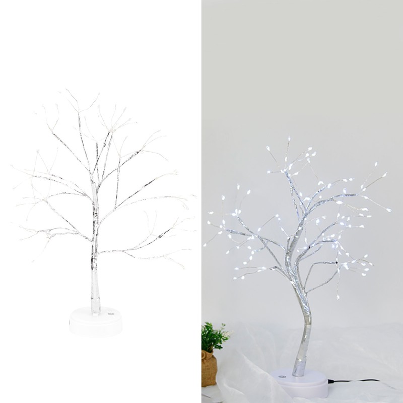 108LED Bonsai Tree Lamp Copper Wire Battery USB Powered Touch