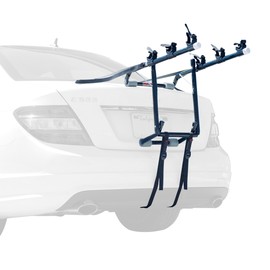 ALLEN Deluxe 3-Bike Trunk Mount Rack, Blk/ Silver