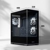 Raidmax i801 Tempered Glass Aqua View Case - Corner Structure-Free