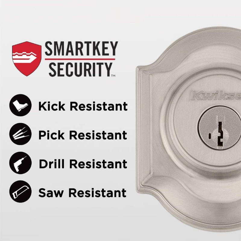 Kwikset Montara Front Door Lock Handle and Deadbolt Set, Entry