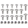 MOTOALL 25 Piece Fender Bolts Screws Nut Mount Kit Plastics