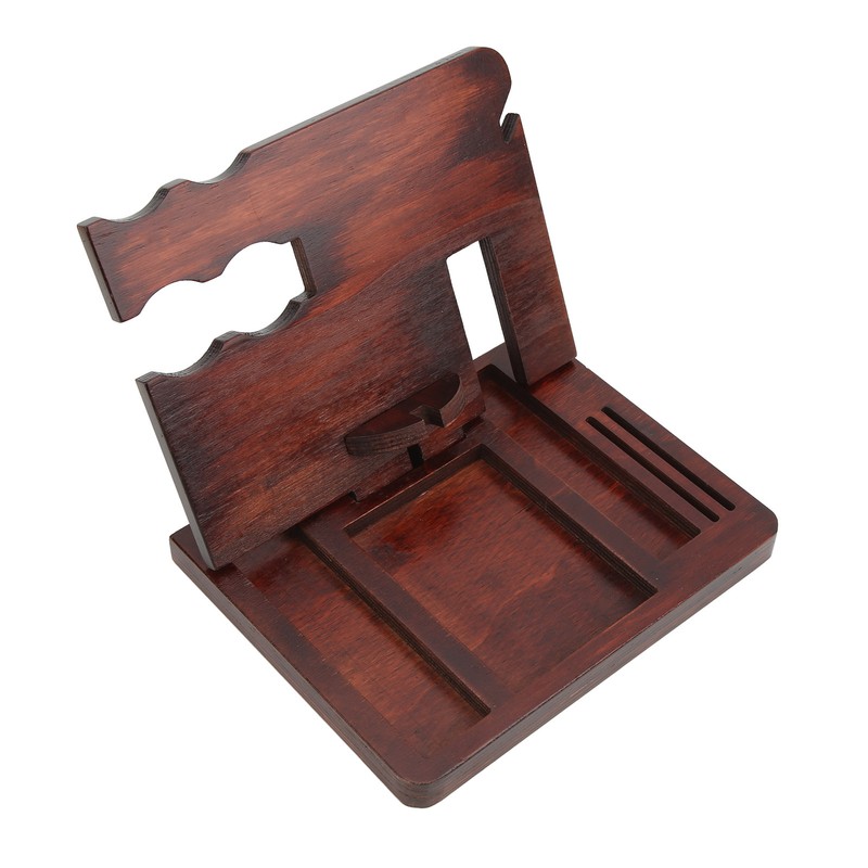 Wood Phone Docking Station Clear Texture Docking Station Organizer with