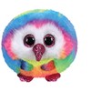 TY Puffies 42504 Owen the Owl Plush Toy, Multi-Coloured