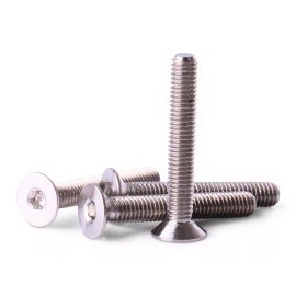 ACER Racing M3x20 Titanium Screws Flat Head 4 pieces 6AL4V Aerospace Grade - M3x20 Bolts