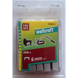 wolfcraft Broad Back Staple, Type 013 I 7056000 I Ideal for fastening fabric, textiles and thin strips of wood
